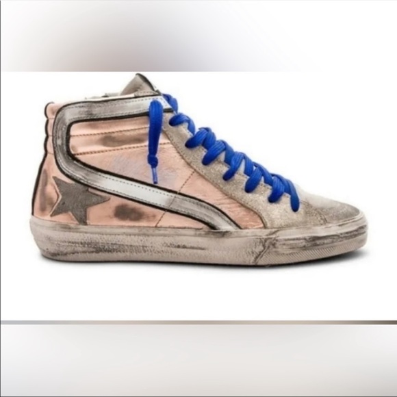Golden Goose Slide Sneaker in Pink Gold - Picture 2 of 8
